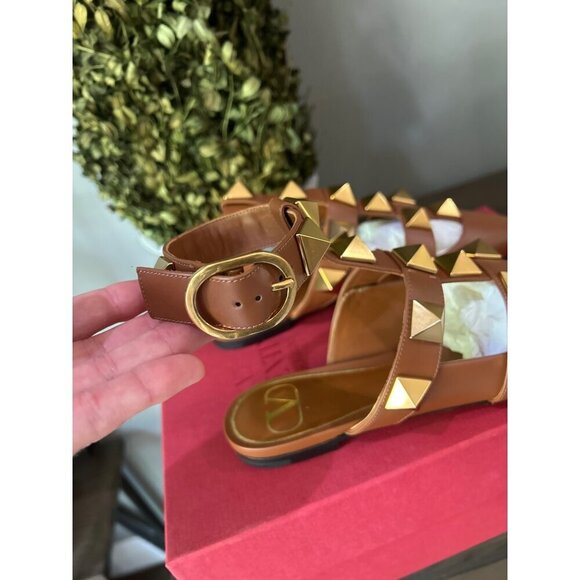 Valentino Garavani Roman Stud Ballerina Flats Selleria Womens Size 36.5 - Picture 11 of 16